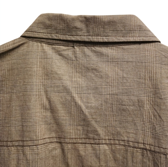 Mecca USA Mens XL Tan Plaid Long Sleeve Button Up Urban Cowboy Y2K 00 Streetwear - Picture 6 of 6